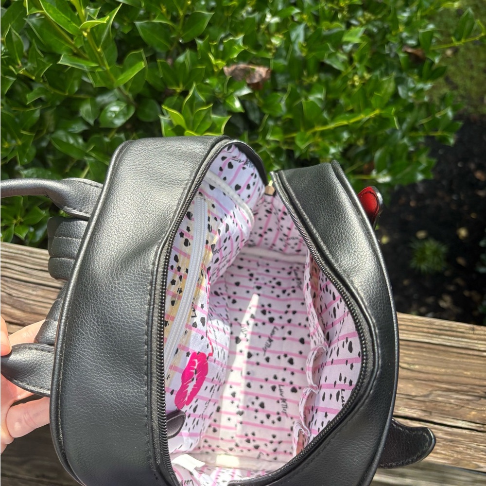 Betsy Johnson Little Red Devil Backpack 
12x10x5 with 33”strap Perfect - Picture 6 of 6